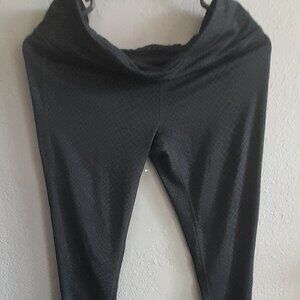 Exercise Pants Black Size Small with back zipper pocket